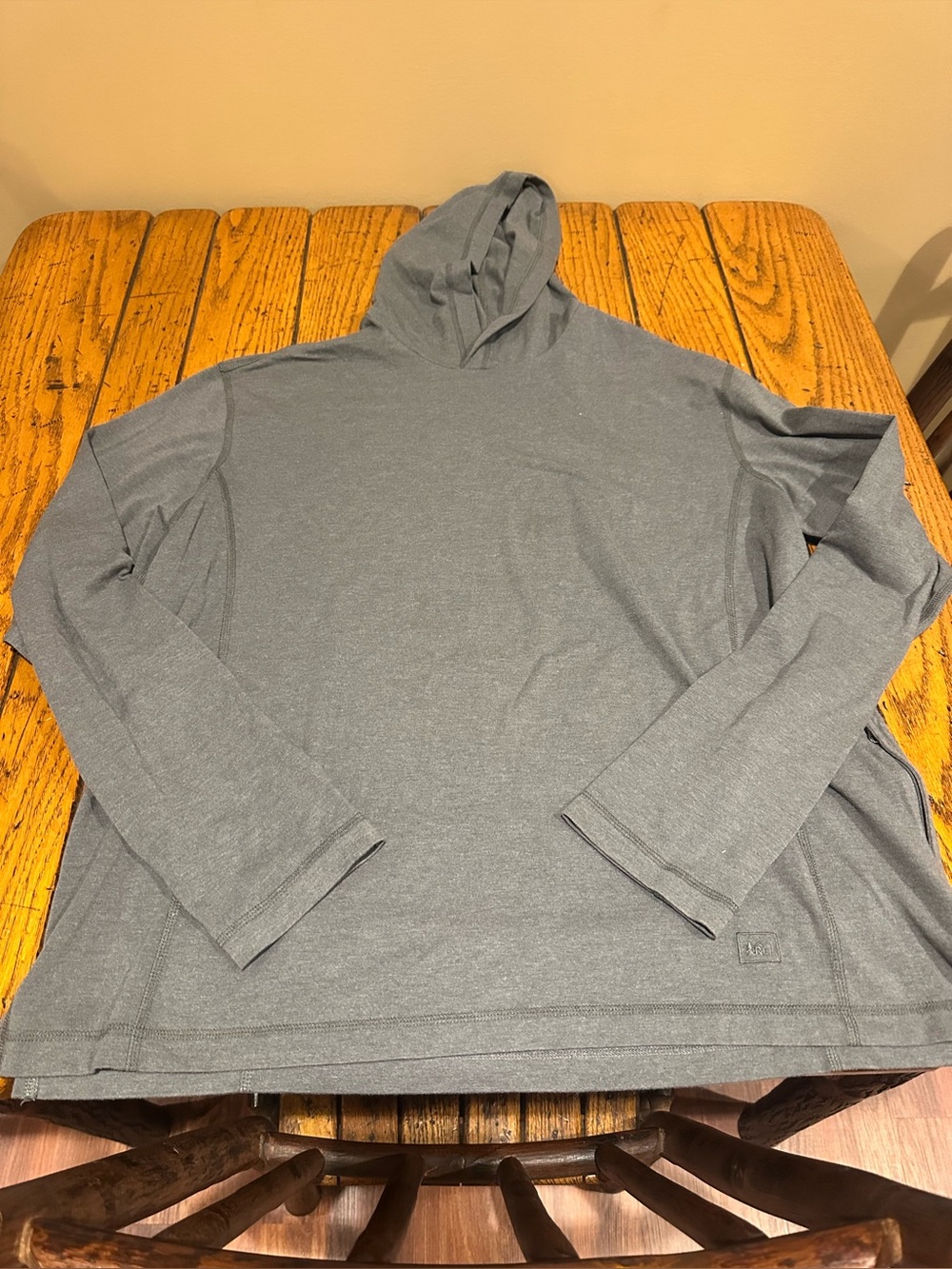 Men's Hooded Long-Sleeve Shirt - Gray